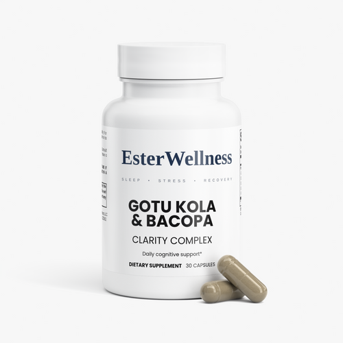 Gotu Kola & Bacopa Clarity Complex label, supplement facts panel