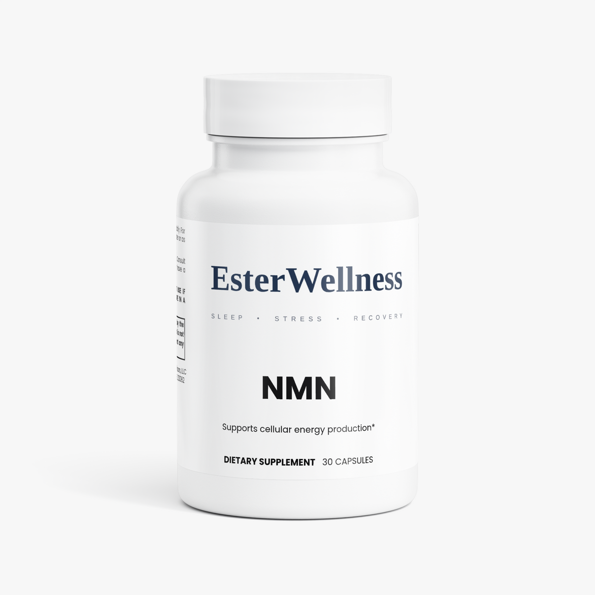 Ester Wellness NMN 500 mg capsules bottle for cellular energy and healthy aging